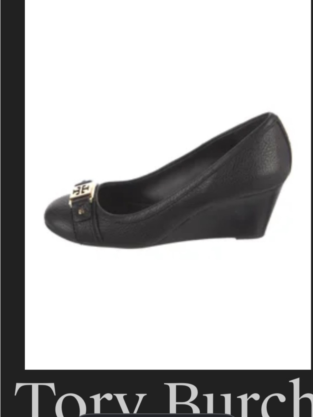 Tory Burch Ambrose Peep Toe Wedge Heels 7.5